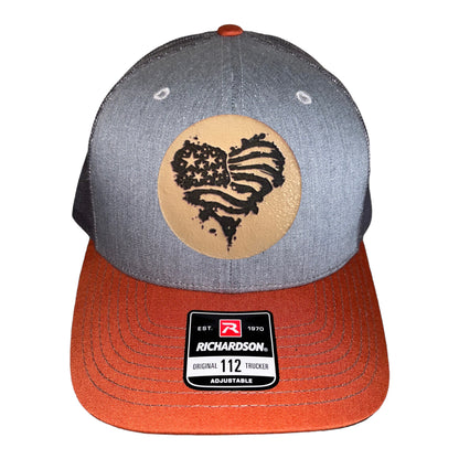 Heart Flag Trucker Hat