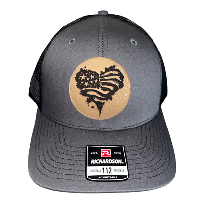 Heart Flag Trucker Hat