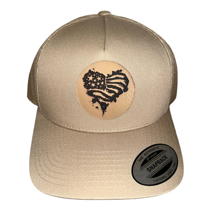 Heart Flag Trucker Hat