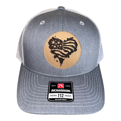 Heart Flag Trucker Hat