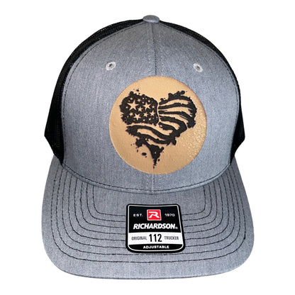 Heart Flag Trucker Hat