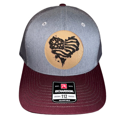 Heart Flag Trucker Hat