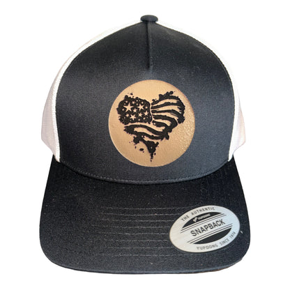 Heart Flag Trucker Hat