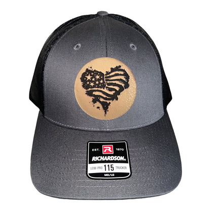 Heart Flag Trucker Hat