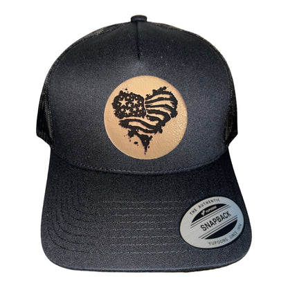 Heart Flag Trucker Hat