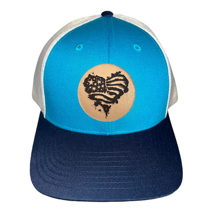 Heart Flag Trucker Hat