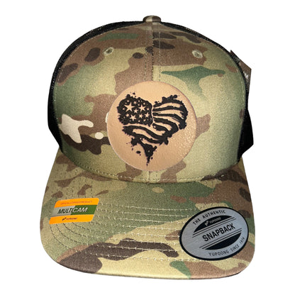 Heart Flag Trucker Hat