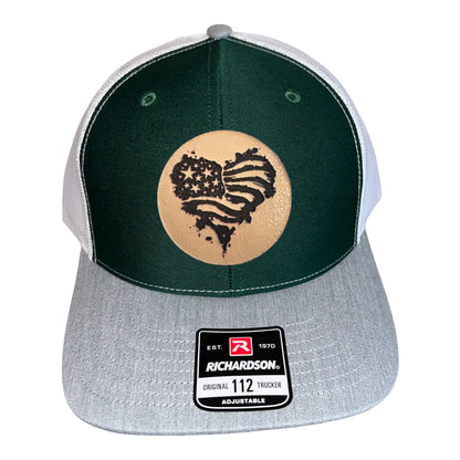 Heart Flag Trucker Hat