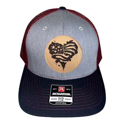 Heart Flag Trucker Hat