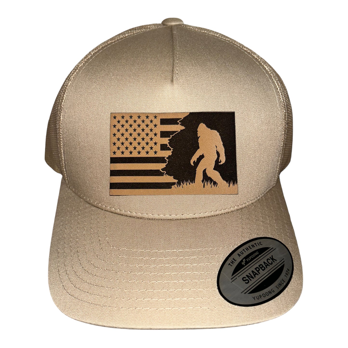 Patriotic Sasquatch Trucker Hat