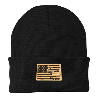 Fishing, Hunting, Flag Beanie