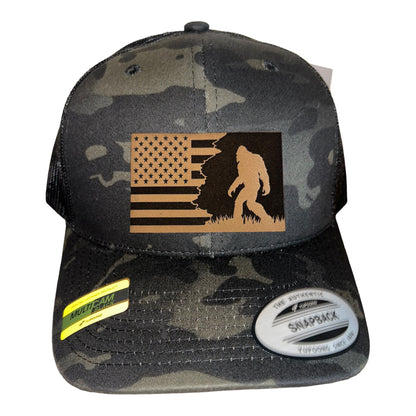 Patriotic Sasquatch Trucker Hat