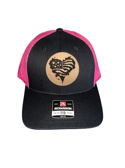 Heart Flag Trucker Hat