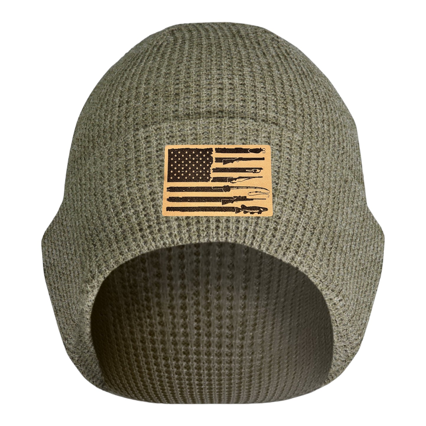 Fishing, Hunting, Flag Beanie