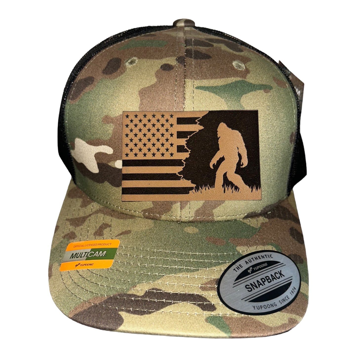 Patriotic Sasquatch Trucker Hat