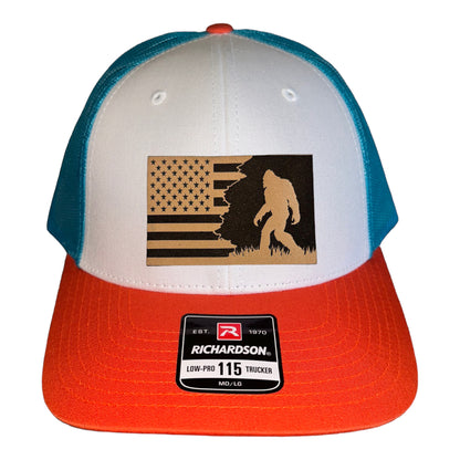 Patriotic Sasquatch Trucker Hat