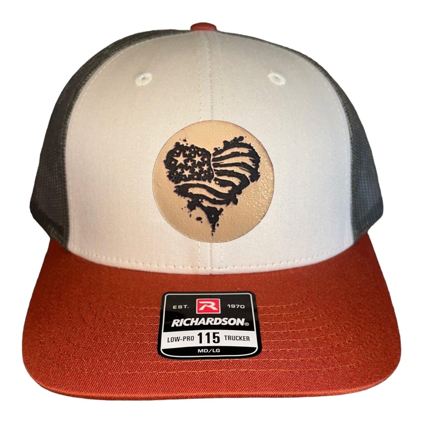 Heart Flag Trucker Hat