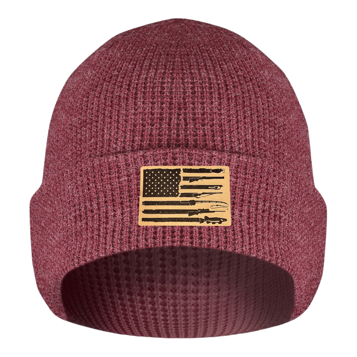 Fishing, Hunting, Flag Beanie