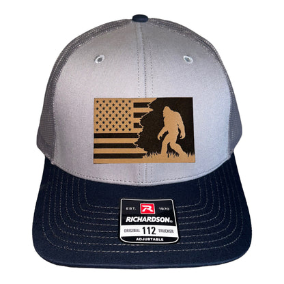 Patriotic Sasquatch Trucker Hat