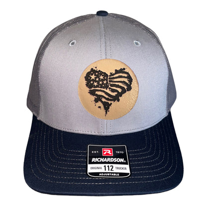 Heart Flag Trucker Hat