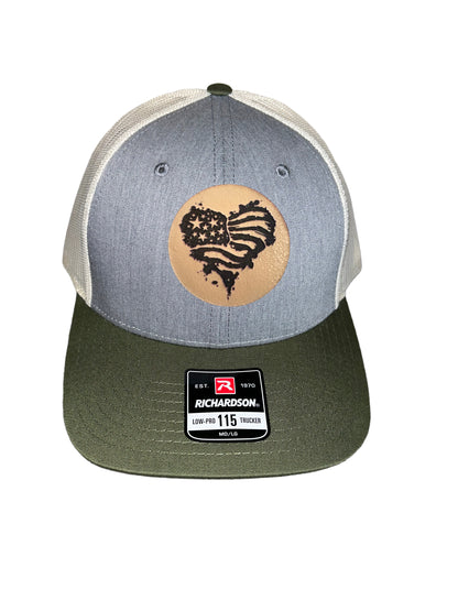 Heart Flag Trucker Hat