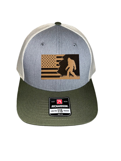 Patriotic Sasquatch Trucker Hat