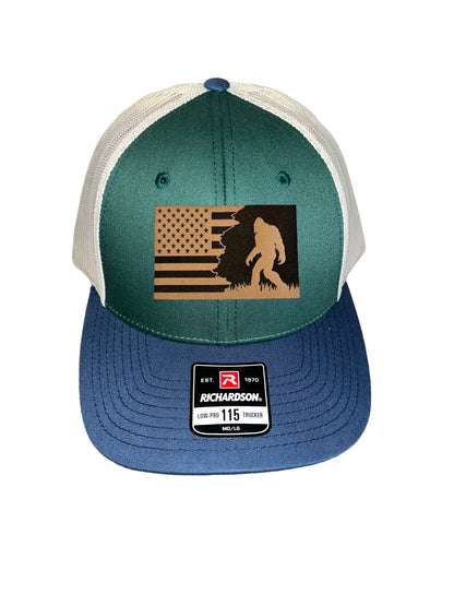 Patriotic Sasquatch Trucker Hat