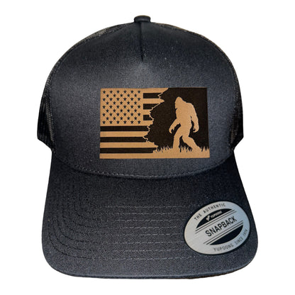 Patriotic Sasquatch Trucker Hat