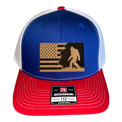 Patriotic Sasquatch Trucker Hat