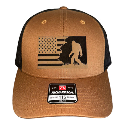 Patriotic Sasquatch Trucker Hat