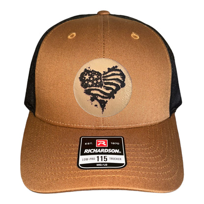 Heart Flag Trucker Hat