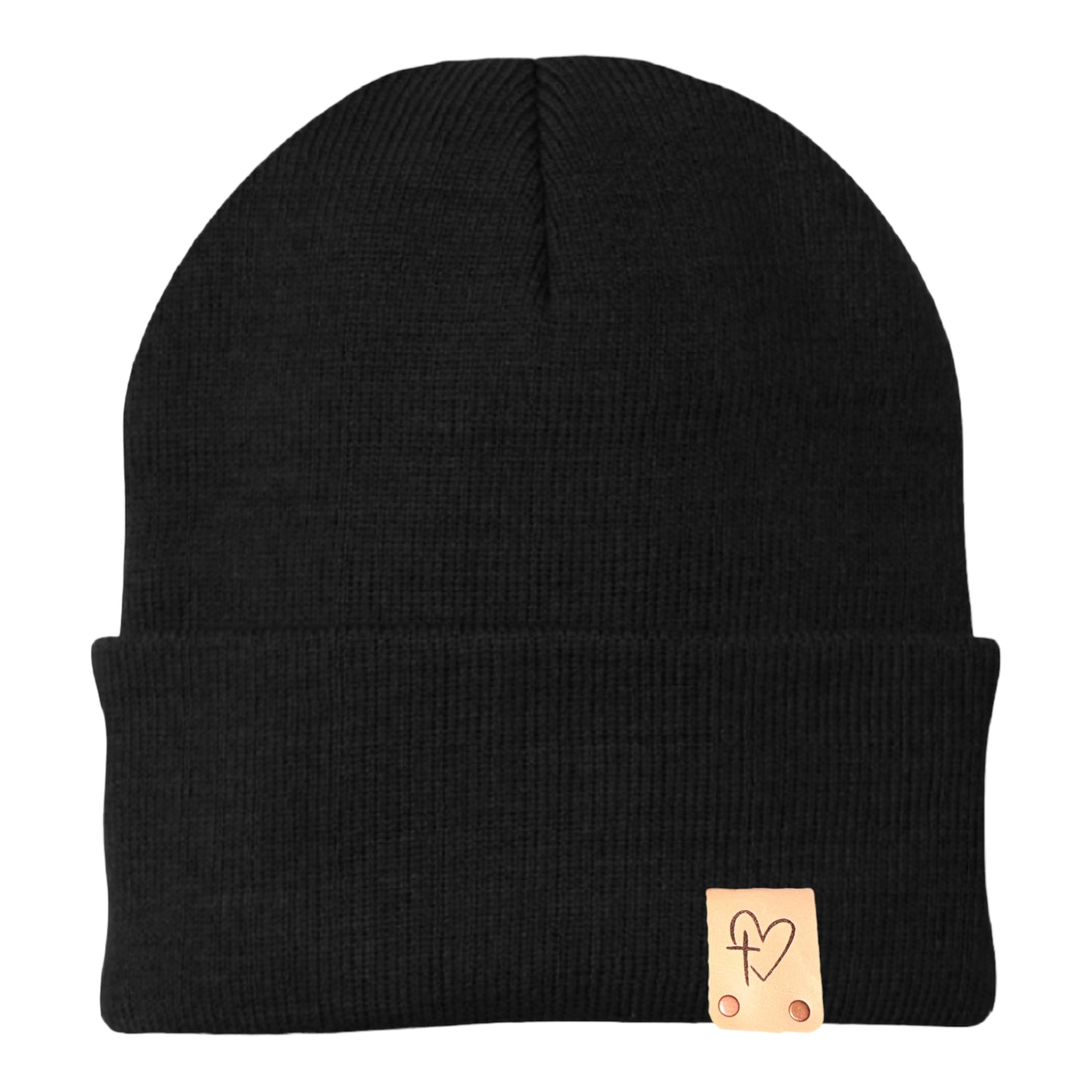 Biggie Heart Cross Beanie