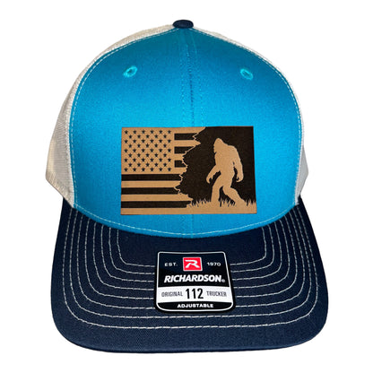 Patriotic Sasquatch Trucker Hat