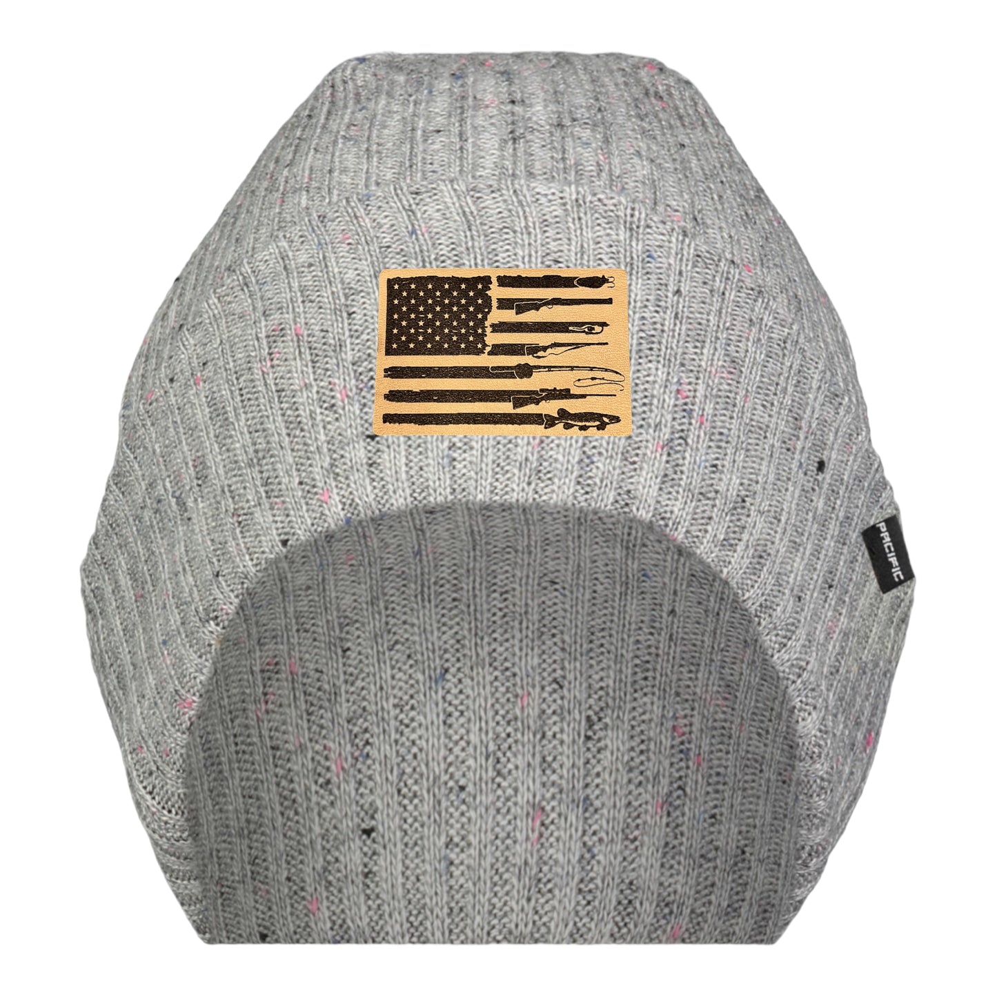 Fishing, Hunting, Flag Beanie