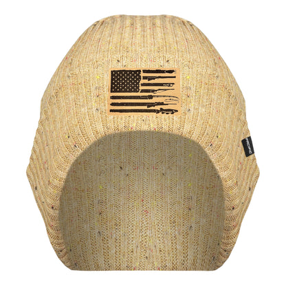 Fishing, Hunting, Flag Beanie