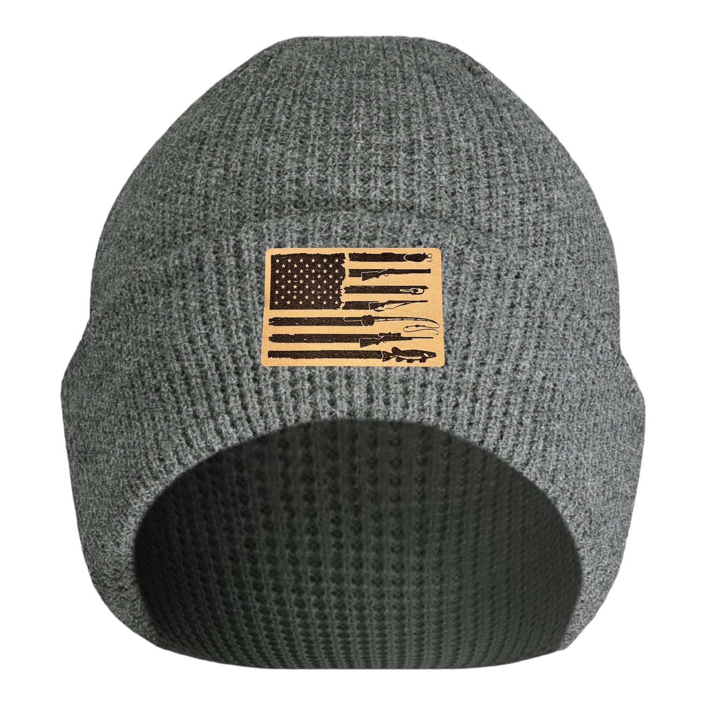 Fishing, Hunting, Flag Beanie