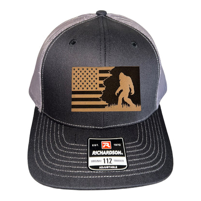 Patriotic Sasquatch Trucker Hat