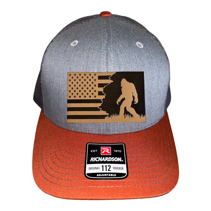 Patriotic Sasquatch Trucker Hat