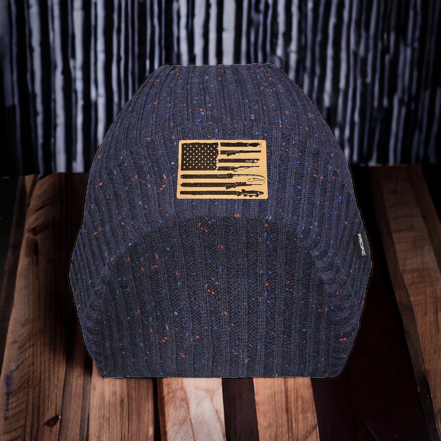 Fishing, Hunting, Flag Beanie