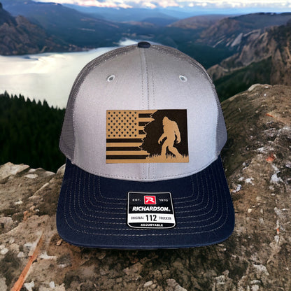 Patriotic Sasquatch Trucker Hat