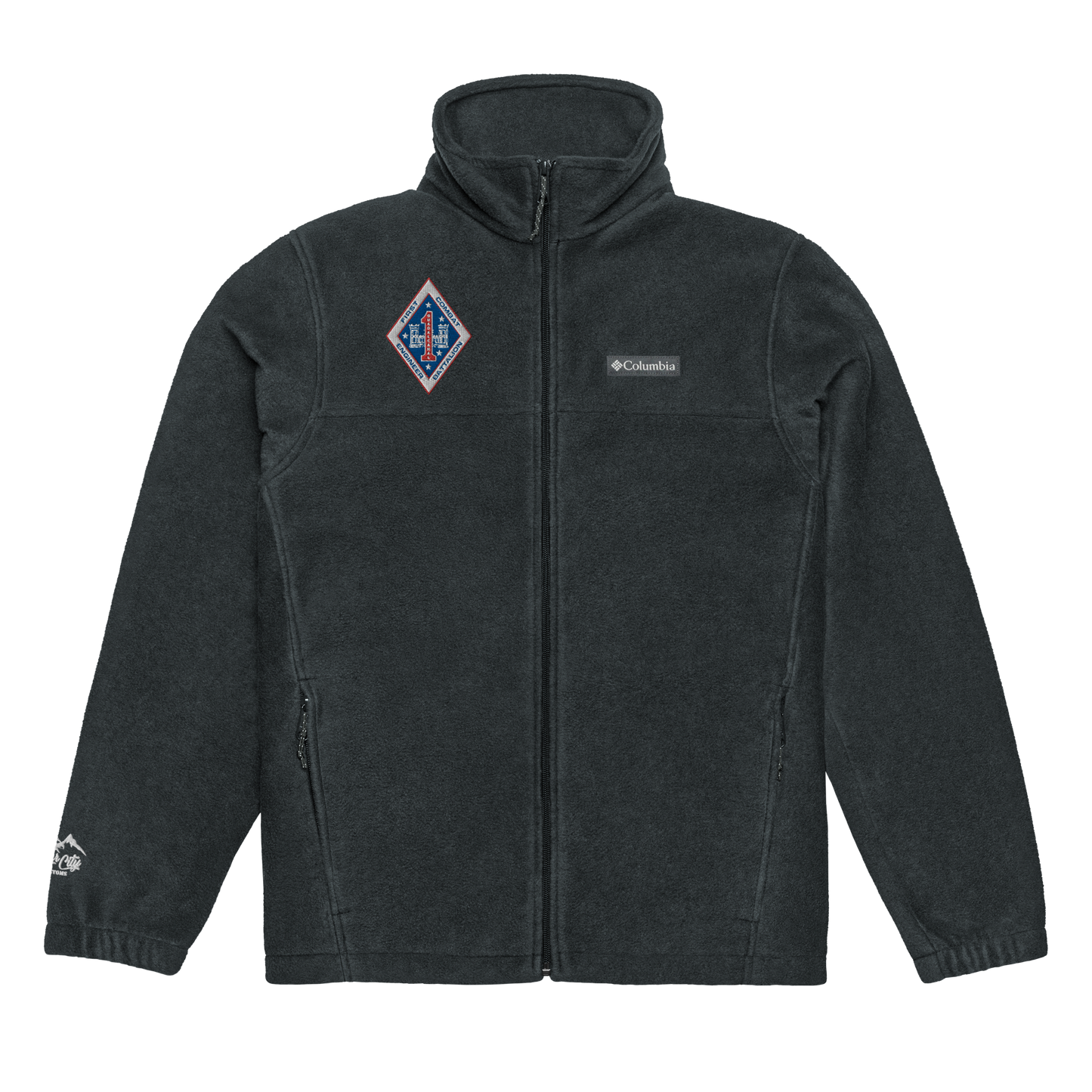 First Combat Engineer Embroidered Columbia fleece jacket