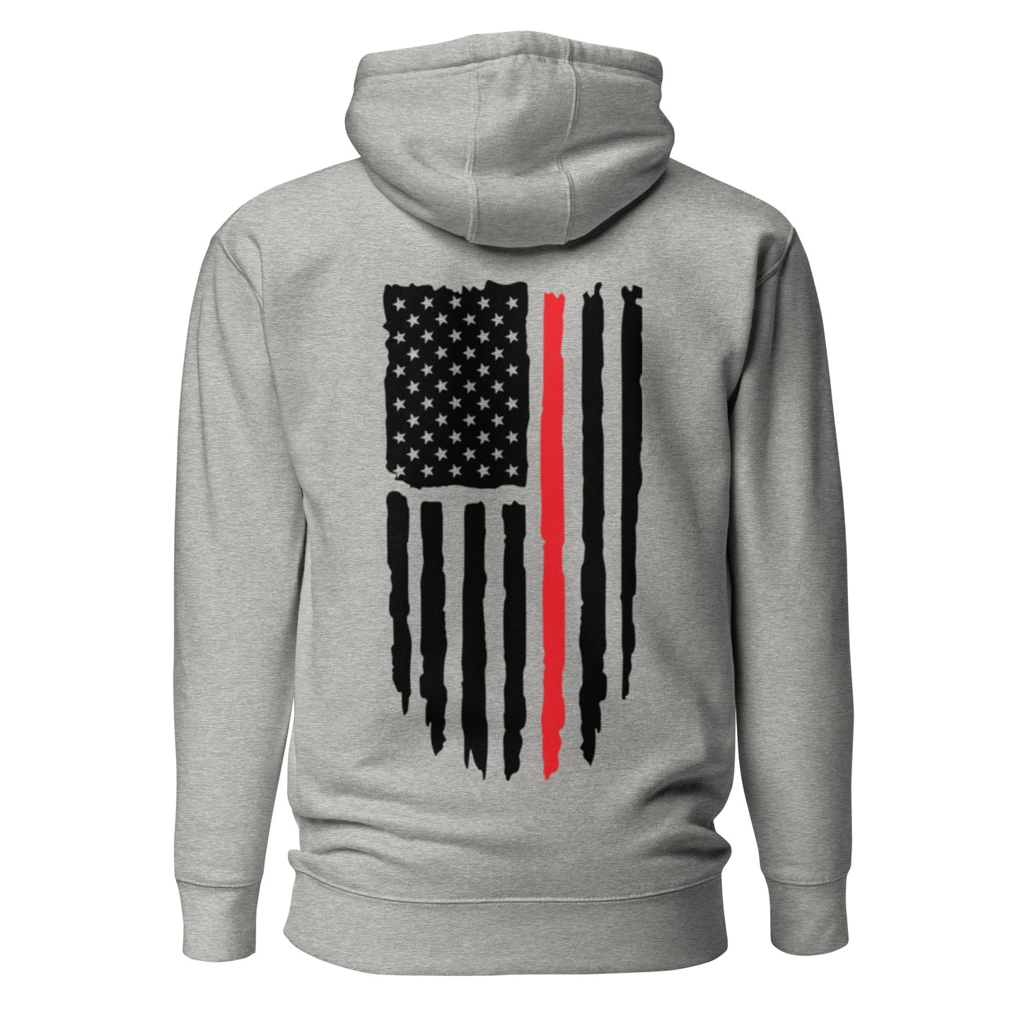 Tattered Flag Red Line Hoodie